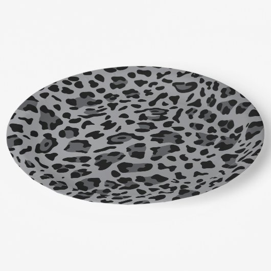 Nieuwe leopard-structuur 11 papieren bordje (Gekanteld)