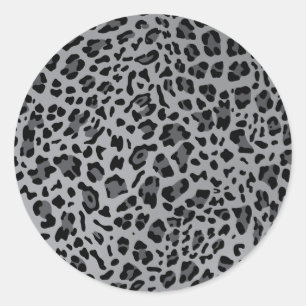Nieuwe leopard-structuur 11 ronde sticker