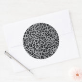 Nieuwe leopard-structuur 11 ronde sticker (Envelop)