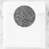 Nieuwe leopard-structuur 11 ronde sticker (Tas)