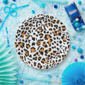 Nieuwe leopard-structuur 5 papieren bordje (Feest)
