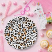 Nieuwe leopard-structuur 5 papieren bordje (Feest)