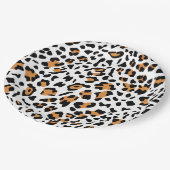Nieuwe leopard-structuur 5 papieren bordje (Gekanteld)