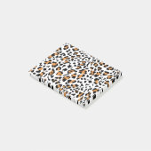 Nieuwe leopard-structuur 5 post-it® notes (Schuin)