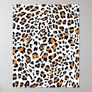 Nieuwe leopard-structuur 5 poster