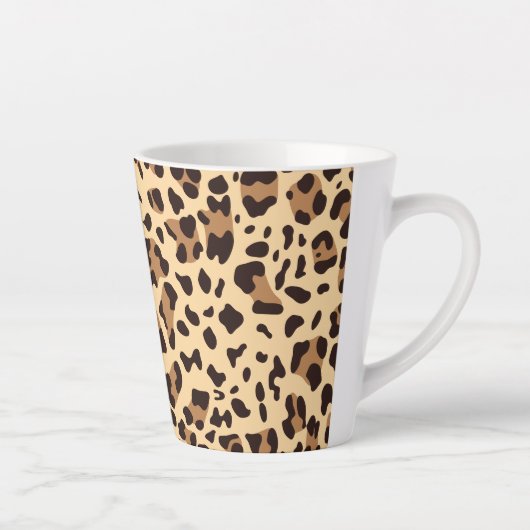 Nieuwe leopard-structuur 6 latte mok (Rechts)