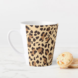 Nieuwe leopard-structuur 6 latte mok