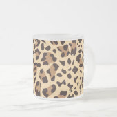 Nieuwe leopard-structuur 6 matglas koffiemok (Voorkant rechts)