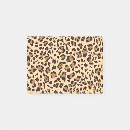 Nieuwe leopard-structuur 6 post-it® notes (Voorkant)