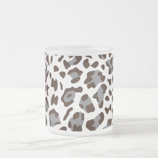 Nieuwe leopard-structuur 7 matglas koffiemok (Center)