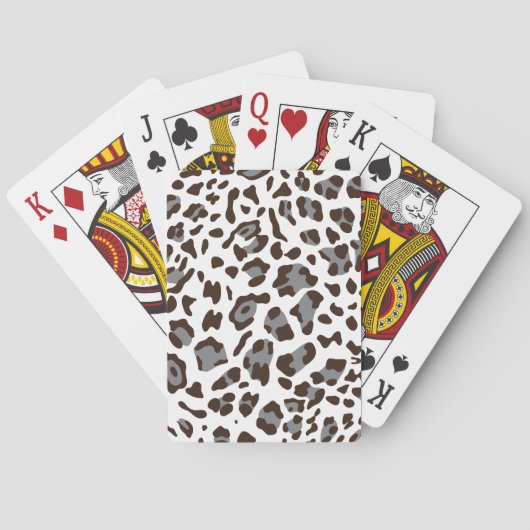 Nieuwe leopard-structuur 7 pokerkaarten (Achterkant)