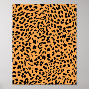 Nieuwe leopard-structuur 8 poster