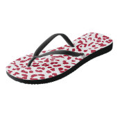 Nieuwe leopard-structuur 9 teenslippers (Schuin)