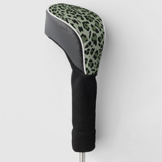 Nieuwe leopardtextuur 12 golfheadcover (Schuin)