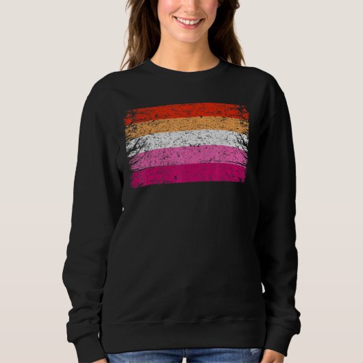 Nieuwe Lesbische Pride Flag - Lesbische Sunset Pri Trui (Voorkant)