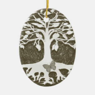 Nieuwe levensbegin van Amelia Carrie Keramisch Ornament