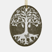 Nieuwe levensbegin van Amelia Carrie Keramisch Ornament (Rechts)