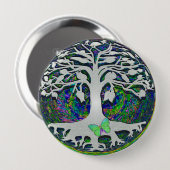 Nieuwe levensbegin van Amelia Carrie Ronde Button 4,0 Cm (Voorkant /achterkant)