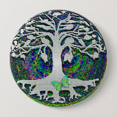 Nieuwe levensbegin van Amelia Carrie Ronde Button 4,0 Cm (Voorkant)