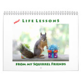 Nieuwe levensles Funny Squirrel Calendar Kalender (Hoes)