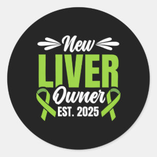Nieuwe lever eigenaar Geschat 2025 - Levertranspla Ronde Sticker