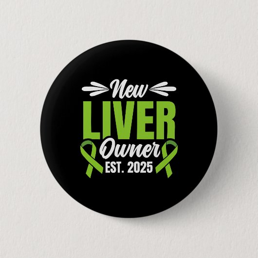 Nieuwe levereigenaar Geschat 2025 - Levertransplan Ronde Button 5,7 Cm (Voorkant)