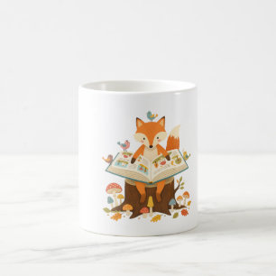 Nieuwe lezer in het bos koffiemok