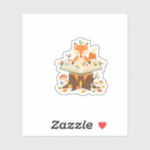 Nieuwe lezer in het bos sticker (Vel)