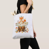Nieuwe lezer in het bos tote bag (Dichtbij)