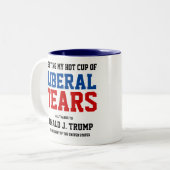 Nieuwe liberale tranen tweekleurige koffiemok (Voorkant links)