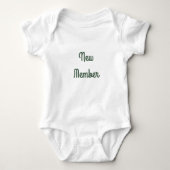 Nieuwe Lid Baby Clothes Romper (Voorkant)