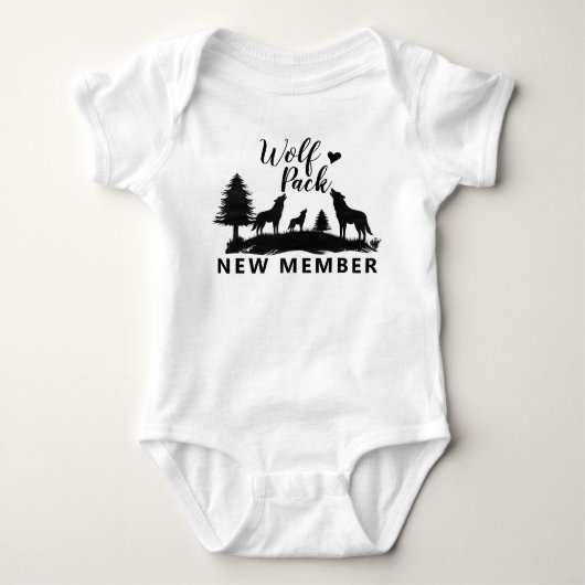 Nieuwe Lid van de Wolve Roedel Romper (Voorkant)