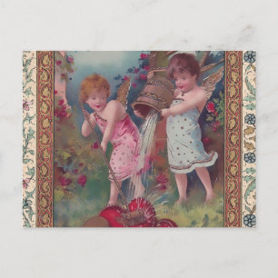 Nieuwe liefde en hart briefkaart