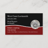 Nieuwe Locksmith Deadbolt grafische kaart Visitekaartje (Voorkant)