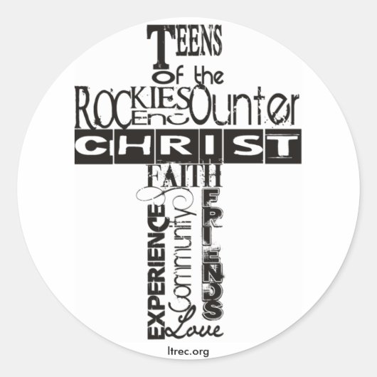 Nieuwe Logo - vereenvoudigd Ronde Sticker (Voorkant)