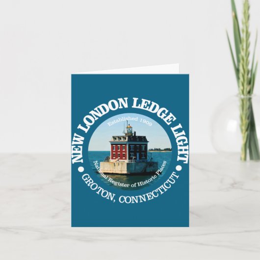 Nieuwe London Ledge Light Kaart (Voorkant)