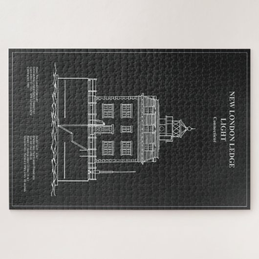 Nieuwe London Ledge Lighthouse - Connecticut – PD Legpuzzel (Horizontaal)