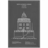 Nieuwe London Ledge Lighthouse - Connecticut – PD Sticker (Voorkant)