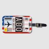 Nieuwe luchthavencode van New Mexico Bagagelabel (Voorkant (horizontaal))
