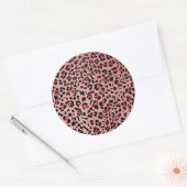 Nieuwe luipaard textuur 13 ronde sticker (Envelop)