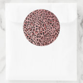 Nieuwe luipaard textuur 13 ronde sticker (Tas)