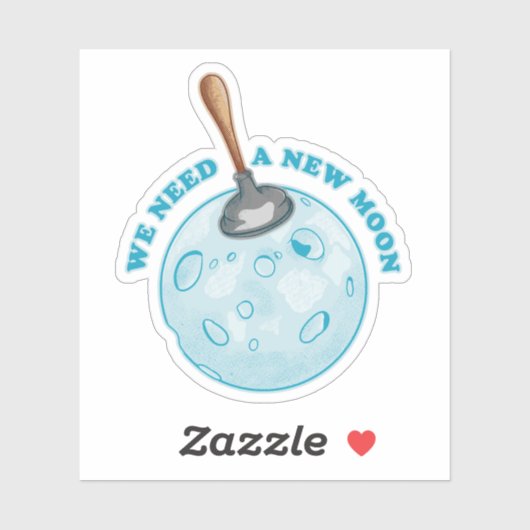 Nieuwe maan astrologie astronomie sticker (Vel)