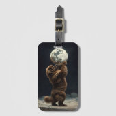 Nieuwe maan bagagelabel (Voorkant (verticaal))
