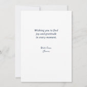 Nieuwe maan denken aan jou bedankkaart (Achterkant)