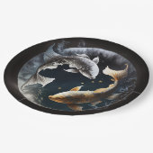 Nieuwe maan in Pisces Papieren Bordje (Gekanteld)