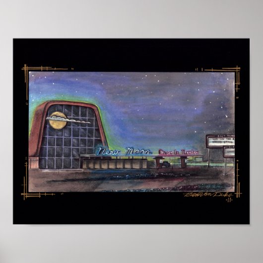 nieuwe maandrive-in poster (Voorkant)