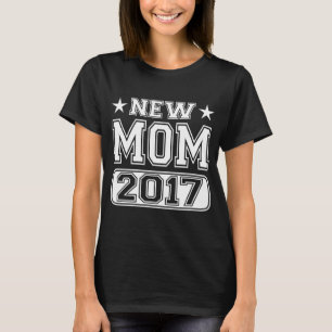 Nieuwe mam 2017 Donker T-shirt