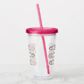 Nieuwe mam aan babymeisje: luierpapier met acryltu acryl drinkbeker (Links)