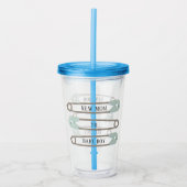 Nieuwe mam Baby Boy Diaper in Acryltumbler Acryl Drinkbeker (Voorkant)