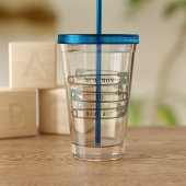 Nieuwe mam Baby Boy Diaper in Acryltumbler Acryl Drinkbeker